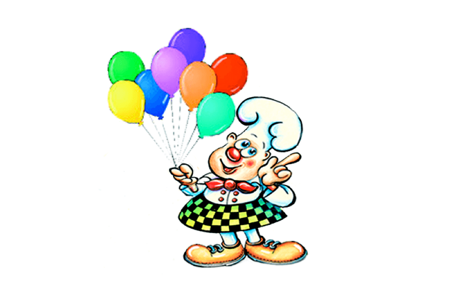 bakker, ballonnen, verjaardag